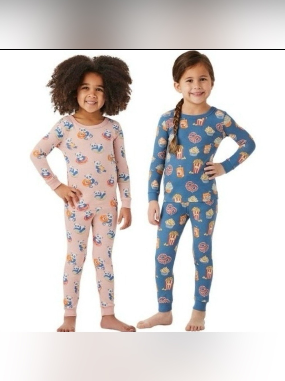 Member’s Mark Kids 4 Pc Organic Cotton Pajama Set Long Sleeves Jogger Pants 3T